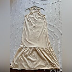 Mango Cream Maxi Dress